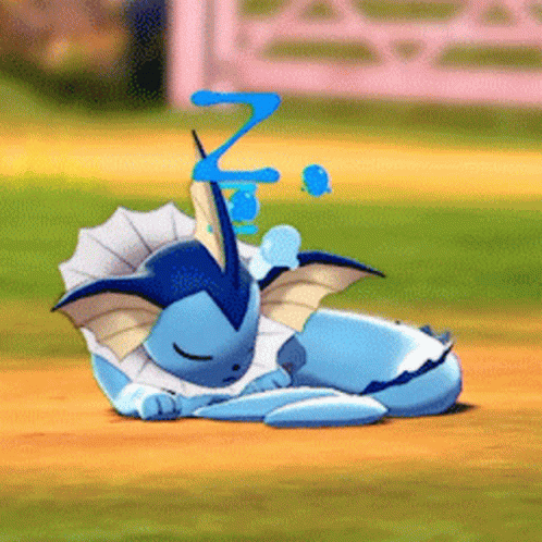 Baby Vaporeon Water Pokemon Sleeping GIF