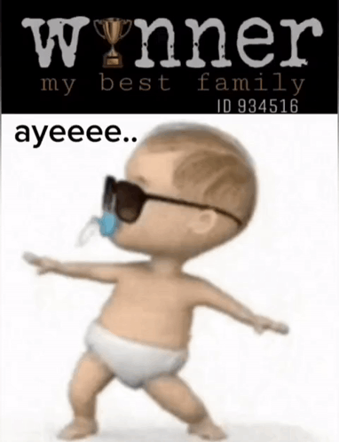 Baby Wearing Sunglasses and Pacifier