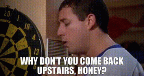 Baby Why Don't You Come Back Upstairs GIF