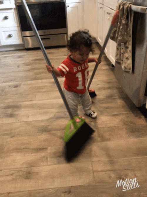Baby Will Sweep The Floor GIF