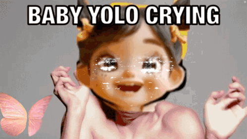 Baby With Baby Yolo Crying