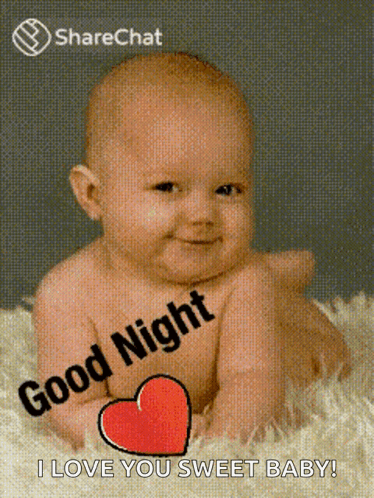 Baby With Good Night I Love You Sweet Baby GIF