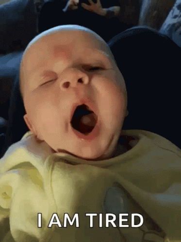 Baby Yawning I Am Tired