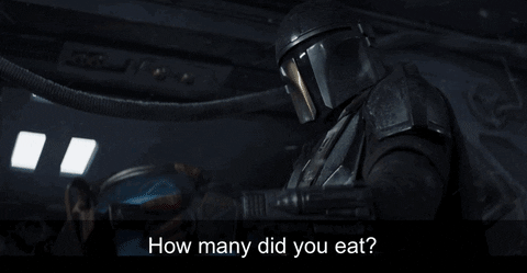 Baby Yoda Burping GIF