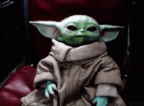 Baby Yoda Doll Making Funny Face