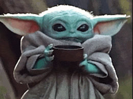 Baby Yoda Drink Gif GIF