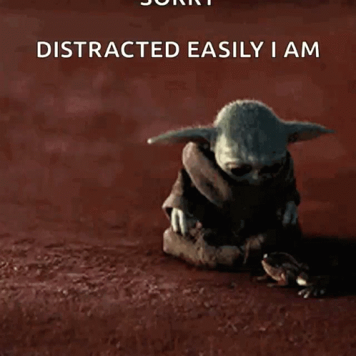 Baby Yoda Got Distracted Easily GIF