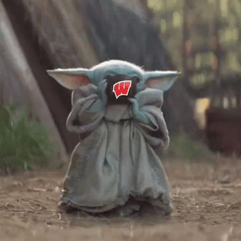 Baby Yoda Holding Coffee