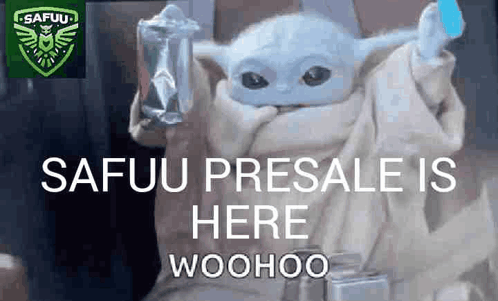 Baby Yoda Holding Food Safuu Presale