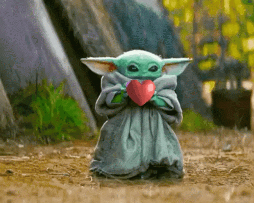 Baby Yoda Holding Heart
