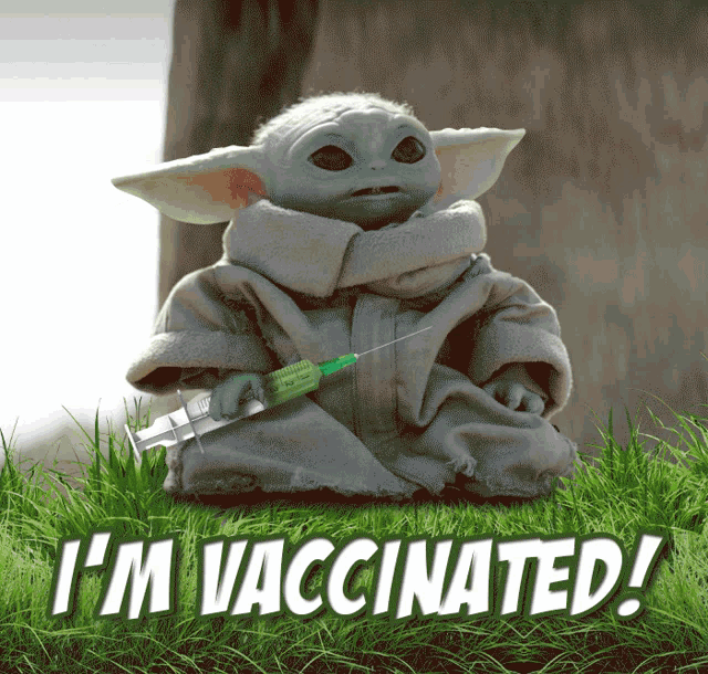 Baby Yoda Holding Vaccine GIF