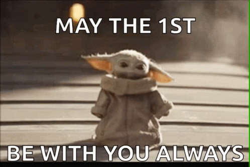 Baby Yoda May The 1St Be With You GIF