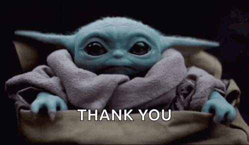 Baby Yoda Saying Thank You