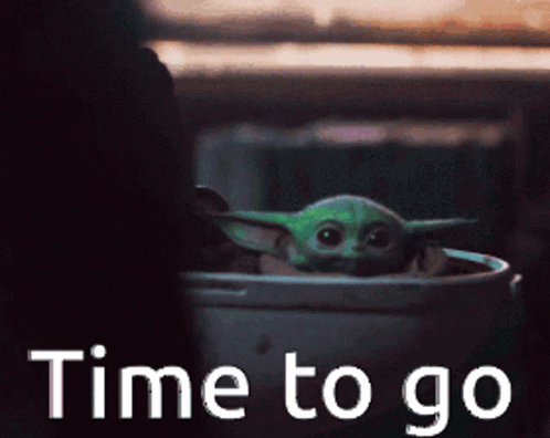 Baby Yoda Sitting in Trash Can