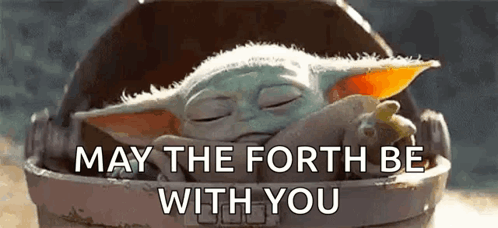 Baby Yoda Sleeping in Bucket May the Fourth Be With You
