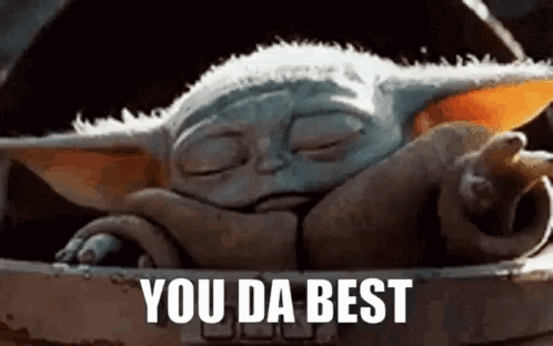 Baby Yoda Sleeping in Bucket