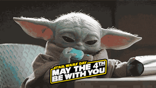 Baby Yoda Star Wars May 4th Sticker