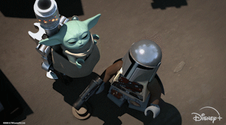 Baby Yoda Stop Motion Animation GIF