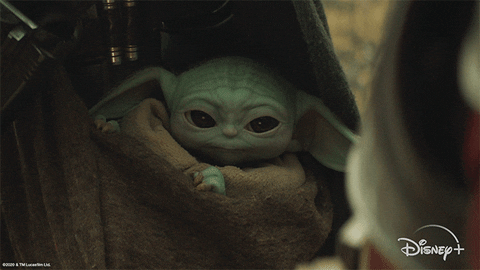 Baby Yoda Suspicious GIF