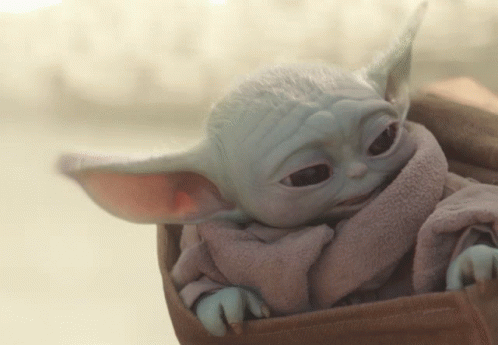 Baby Yoda Wrapped in Blanket