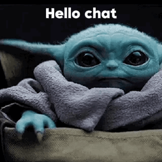 Baby Yoda Wrapped In Blanket Saying Hello GIF