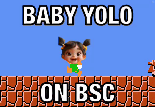 Baby Yolo On Bsc With A Little Girl On A Video Game Screen GIF