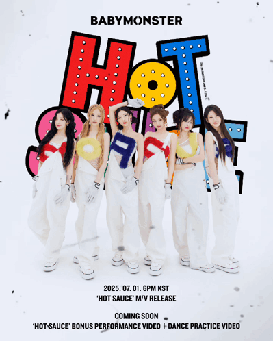 Babymonster Hot Sauce Album Poster