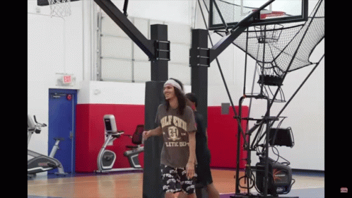 Babytron Plays Basketball GIF