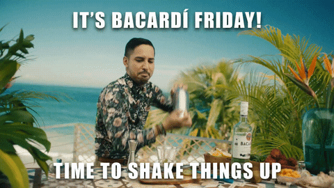 Bacardi Friday Time To Shake GIF