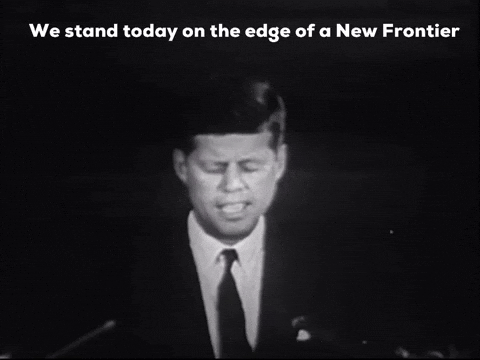 Back And To The Left Jfk Acceptance Speech GIF