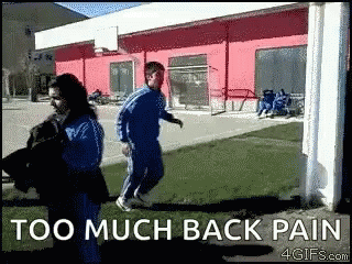 Back Flip Fail Too Much Back Pain GIF