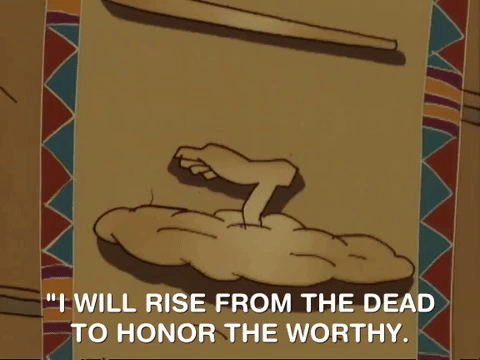 Back From The Dead To Honor The Worthy GIF