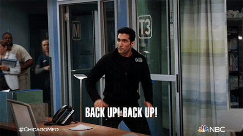 Back It Up Emergency GIF