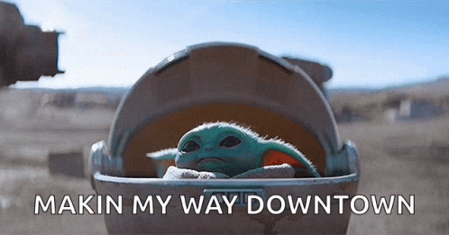 Back It Up Terry Yoda Going Downtown GIF