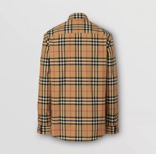 Back of Burberry Plaid Shirt