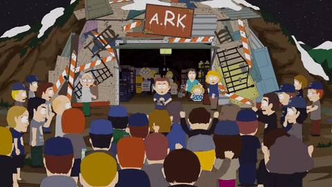 Back Off Man Restraining Chaos GIF