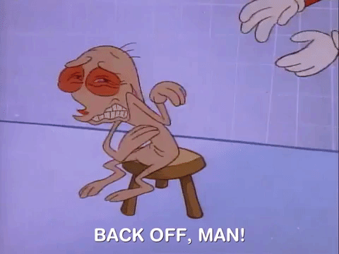 Back Off The Ren And Stimpy Show GIF