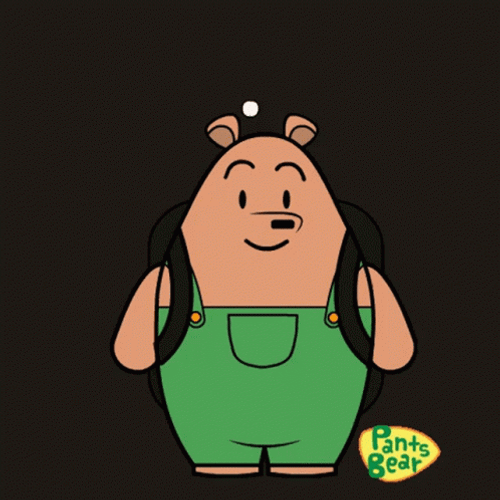 Back To School Teddy GIF