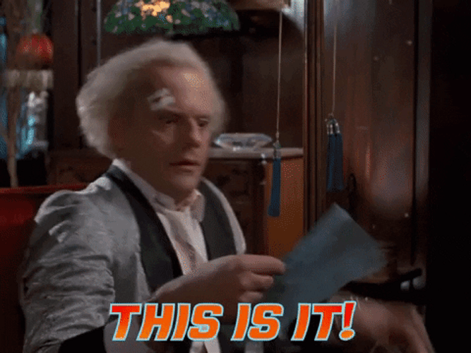 Back To The Future Brown This Is It GIF