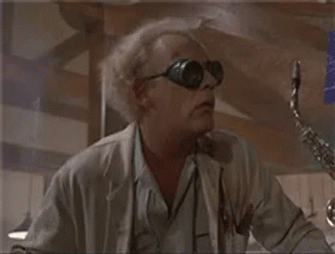 Back To The Future Christopher Lloyd GIF