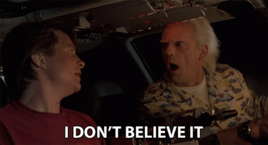 Back To The Future I Don't Believe GIF