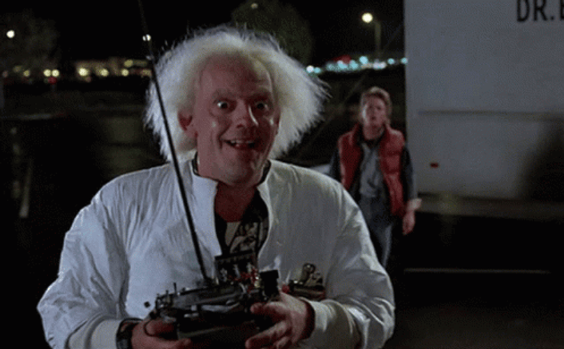 Back To The Future Shocked GIF