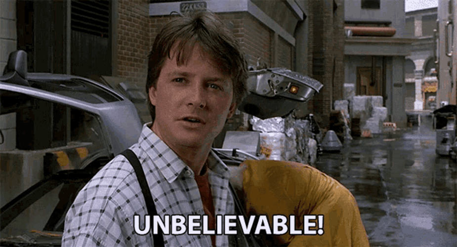 Back To The Future Unbelievable GIF