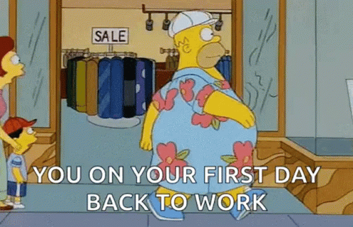 Back To Work King Size Homer Simpson GIF