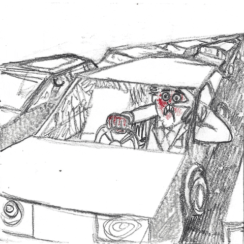 Back To Work Frustrated Driving Mobile Sketch GIF