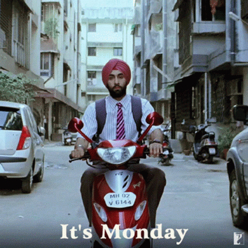 Back To Work Monday Ranbir Kapoor GIF