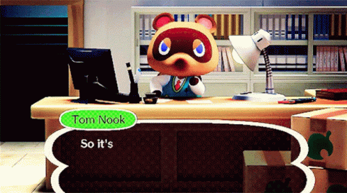 Back To Work Monday Tom Nook GIF
