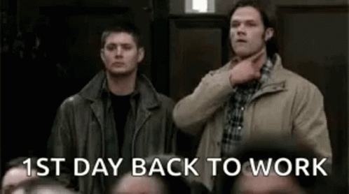 Back To Work Monday Winchester Brothers GIF