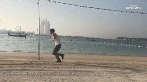 Backflip Loop By The Road GIF