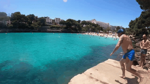 Backflip At The Beach GIF